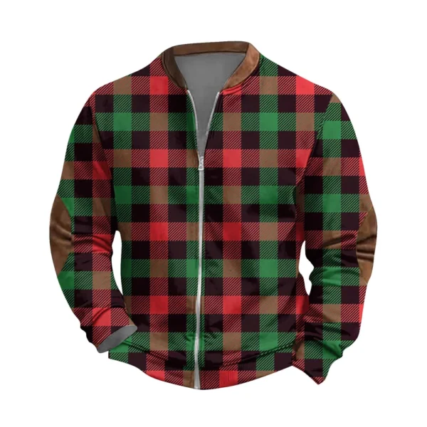 Men'S Retro Casual Sportswear With Open Zipper Sweatshirt Jacket - Image 14