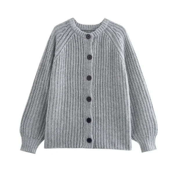 Women's casual crew-neck long-sleeved sweater - Image 22