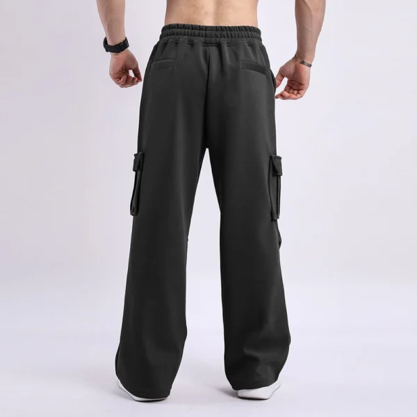 Men's Casual Sports Pants Loose Long Panel Fitness Running Training Sweatpants - Image 5