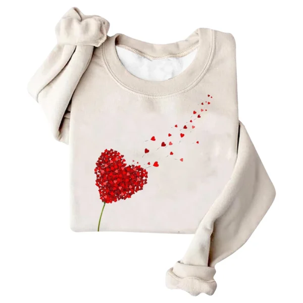 Women's Fashion Printed Long Sleeve Loose Round Neck Sweatshirt Top - Image 23