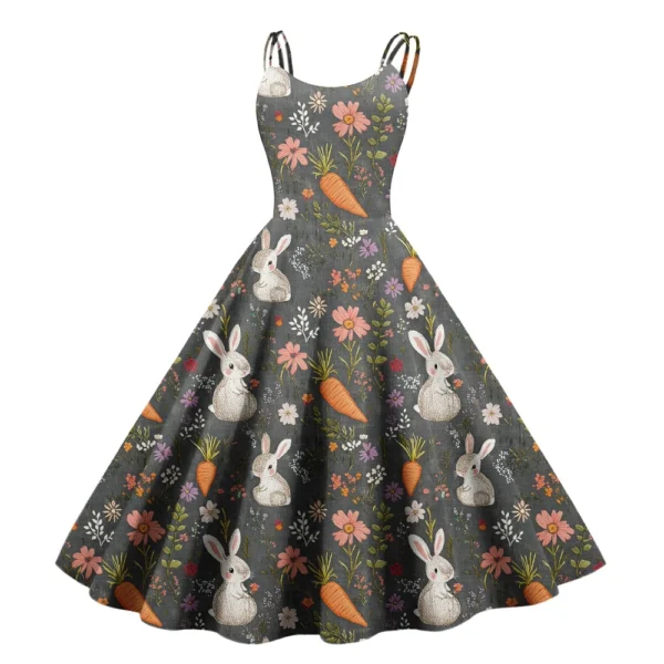 Women's Sundresses Summer Easter Casual Loose Printed Dresses Fashion Dress - Image 28