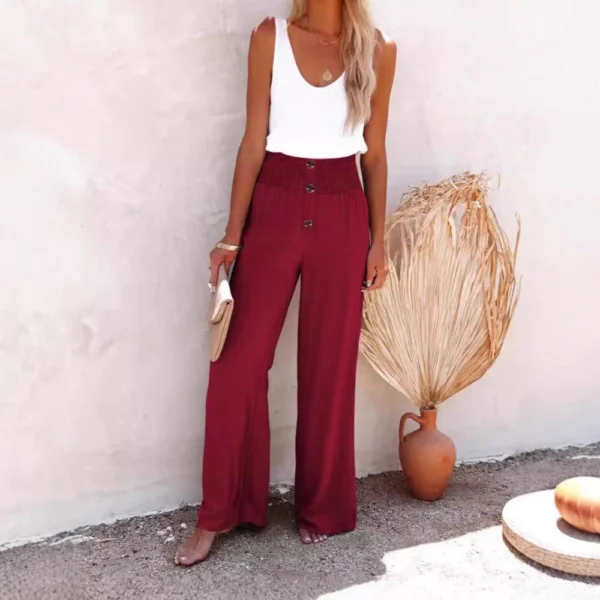 Women's clothing high waist loose long legs women - Image 4