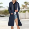 Women's Zip Up Hoodies Oversized Fleece Long Sleeve Sweatshirts Jacket Coat - Image 23