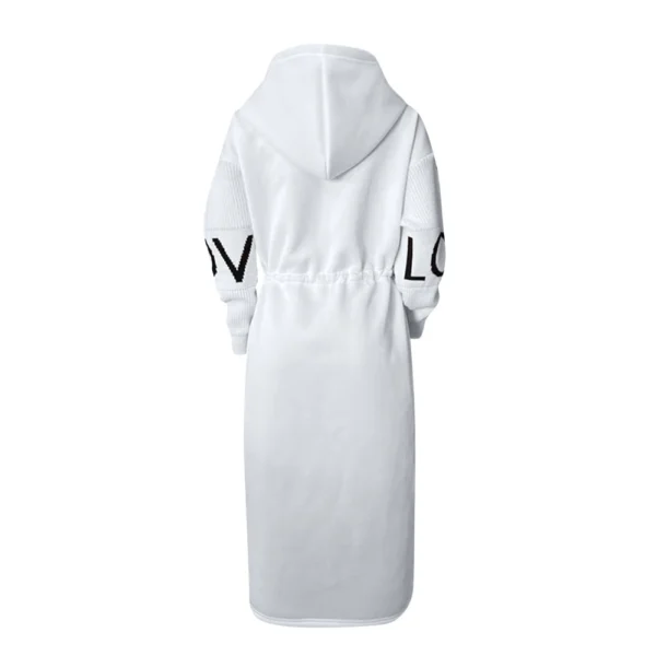 Women's  Solid Color Hooded Long Sleeve Knitted Sleeves Patchwork Casual Zip - Image 11