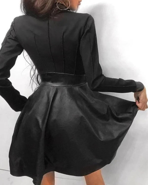 Split-waist dress woman lace-up - Image 16
