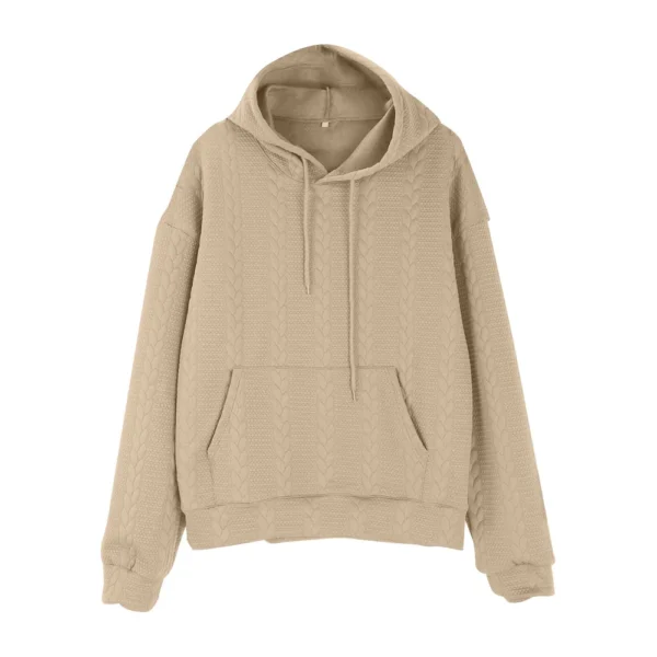 Men's Plus-size Casual Coat Hoodie Long Sleeve Knit Man - Image 11