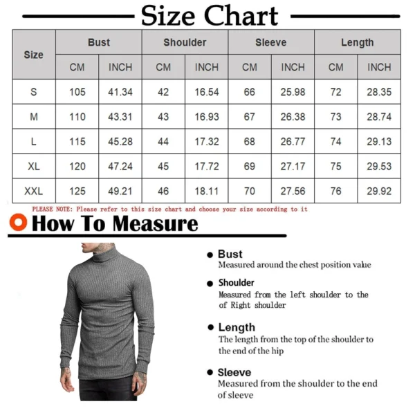 Men's Winter Solid Color Striped Casual Tops Long Sleeve Round Neck Sweatshirt - Image 20