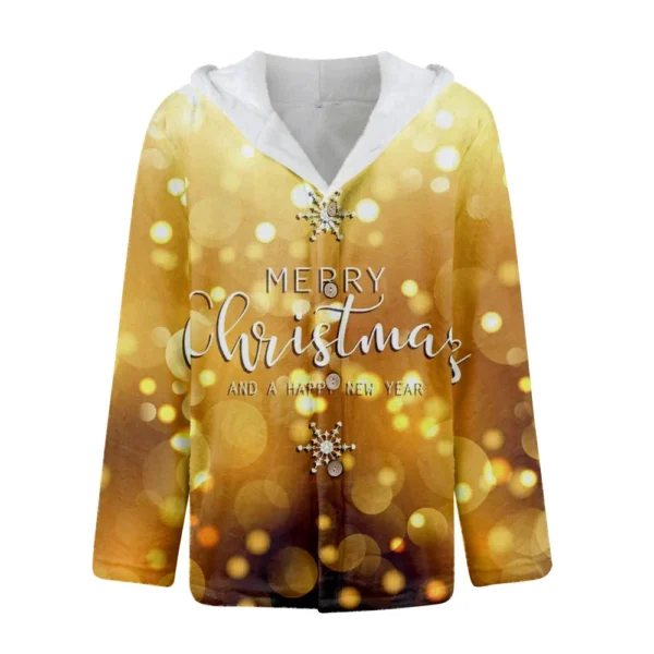 Men'S Winter Zipper Hooded Fleece Sweatshirt With Patch Pocket Casual Jacket - Image 12