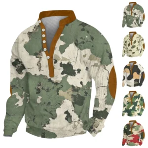 Men's new half zipper long sleeved tactical arm pullover training men's clothing