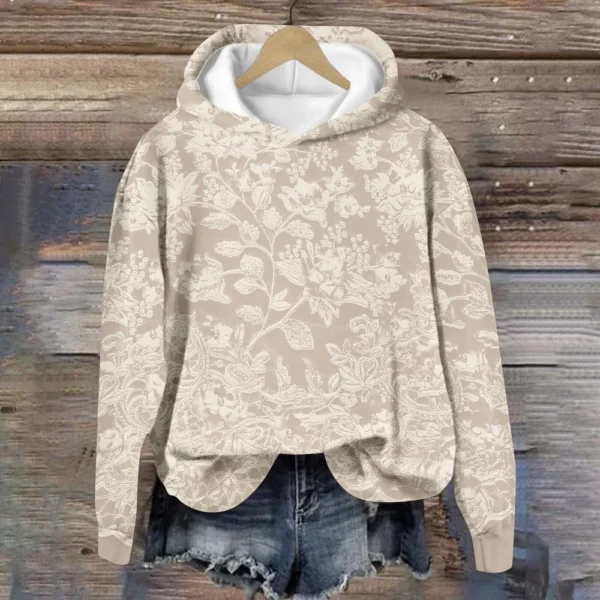Women's Tops Sweatshirt Print Round Neck Hooded Casual - Image 13