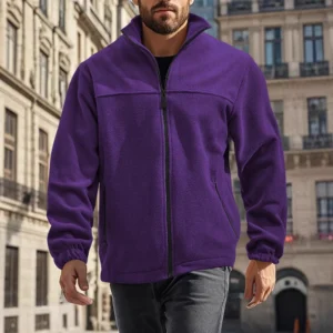 Men's jacket zipper collar jacket