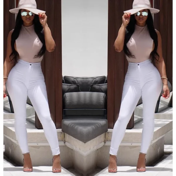 New Fashion elastic jeans women leggings ladies pants - Image 6