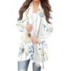 Women's Fashion Casual Vintage Floral Printed Mid-Length Cardigan Jacket - Image 14