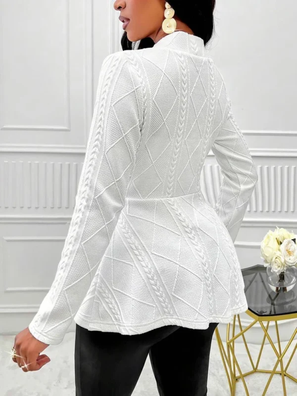Black suit long sleeve jacket women - Image 8