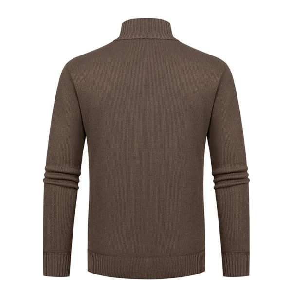 Men's Cashmere Fall And Winter Knit Cardigan Middle-aged Casual Warm Solid - Image 11