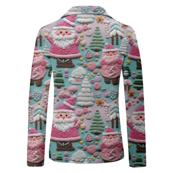 Unisex Winter Christmas Prints Suit Jackets Unisex Casual Fashion Button Jackets - Image 10