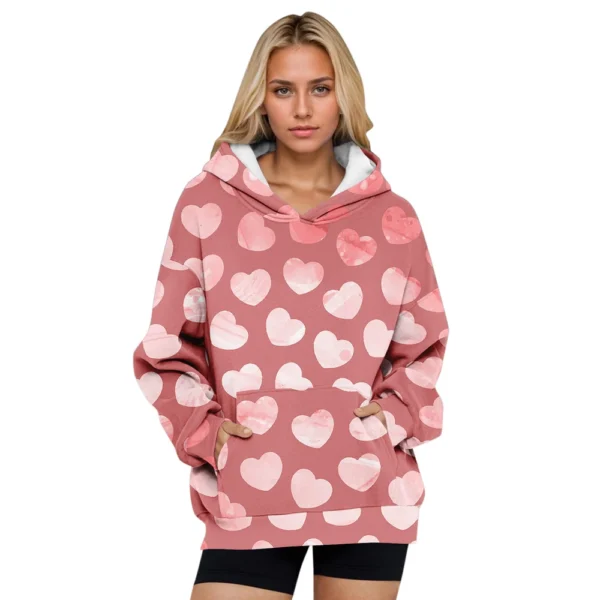 Womens Oversized Sweatshirts Fleece Hoodies Long Sleeve Shirts Pullover Fall - Image 23
