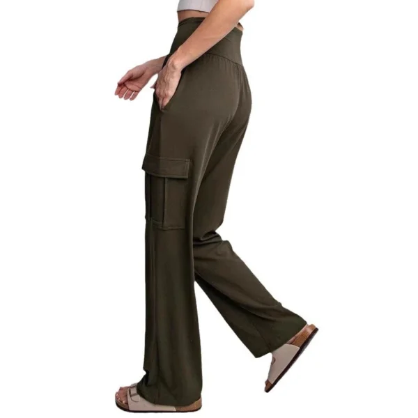 Women's Fashion Women's Solid Color Waist Casual Pants - Image 5