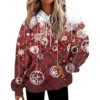 Women'S Fashion Hoodies & Sweatshirts Long Sleeve Drawstring Hoodies Christmas - Image 17