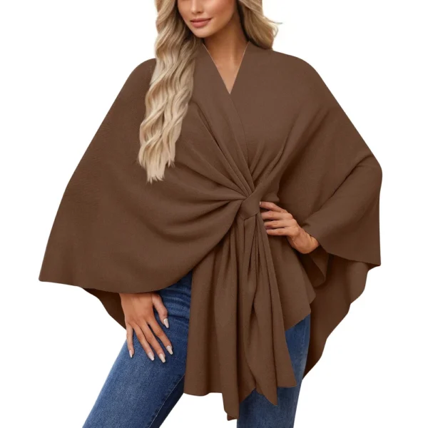 Women's Elegant Shawl Wraps Soft Open Front Sweater For Spring Fall Winter - Image 26