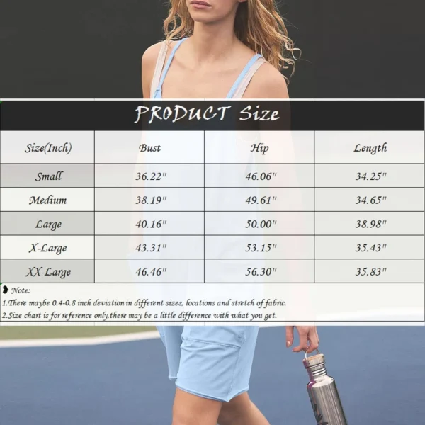 Jumpsuits for Women Casual Rompers Sleeveless Loose Strap Pocket - Image 2