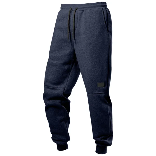 Men's Fleece Active Retro Casual Leg Tied Pants Mens Sweatpants with Pockets - Image 21