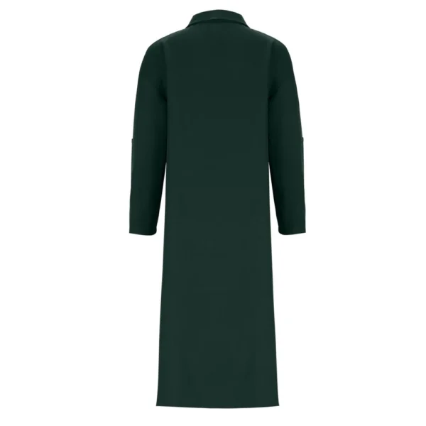 Women's Fashion Solid Color Loose Casual Comfort Lapel Long Button Coat - Image 11