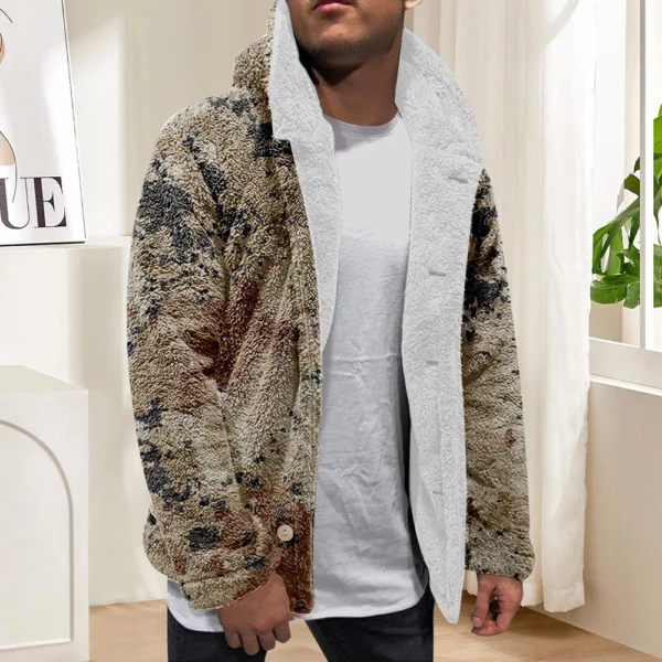 Men'S Winter Zipper Hooded Fleece Sweatshirt With Patch Pocket Casual Jacket - Image 22
