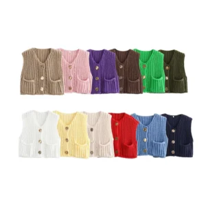 Women's thick needle vest