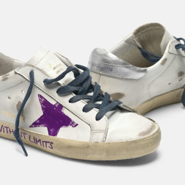 gg*db Women's and men's shoes silver tail purple star board shoes casual shoes - Image 3
