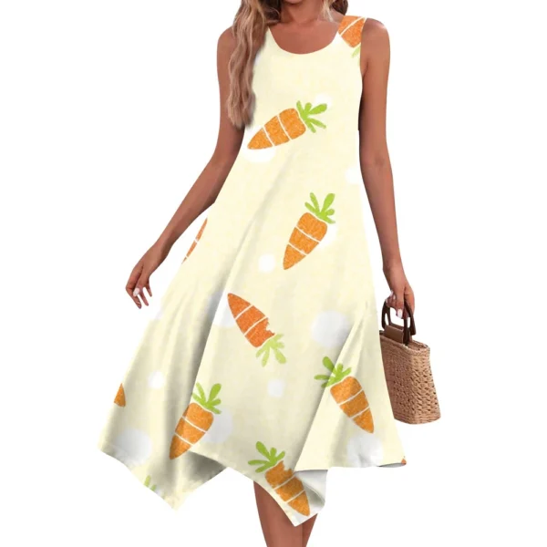 Women's Dresses Easter Sundresses Loose Printed Fashion Casual Summer Dress - Image 26
