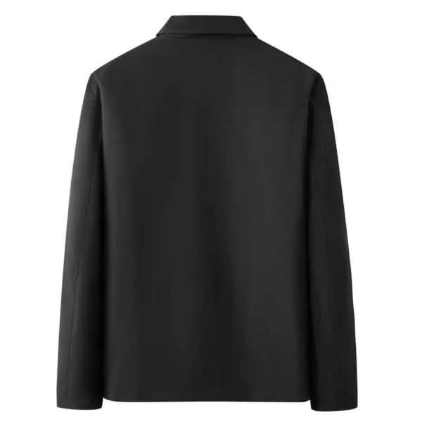 Mens Corduroy Casual Lapel Outdoor Solid Color Stylish Executive Jacket - Image 9