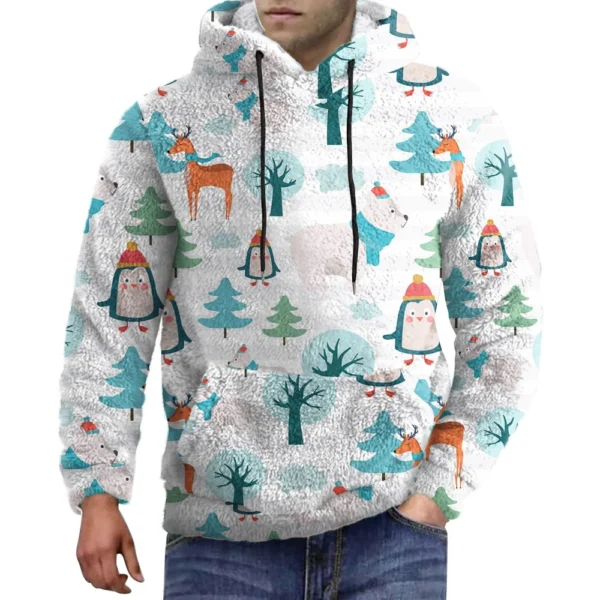 Men's Standing Collar Sweatshirt Is Outdoor Casual Sweaters Tops - Image 4