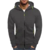 Men'S Zipper Jacket, Casual Retro Long Sleeved Cardigan Jacket - Image 22