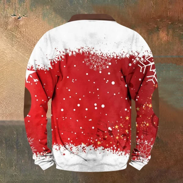 Men's Retro Casual Gradient Printed Sweatshirt - Image 9