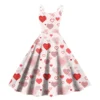 Christmas Ladies Casual Fashion Flower Print Sexy Off Shoulder Punk Retro Skirt - Image 22