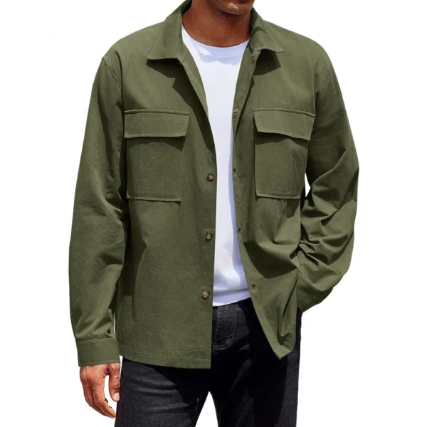 Men's Casual Camouflage Sports Sweatshirt Long Sleeve Zipper Hooded Jacket Coat - Image 13