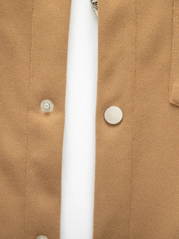 Casual men's slim jacket with lapel single breasted solid color - Image 19