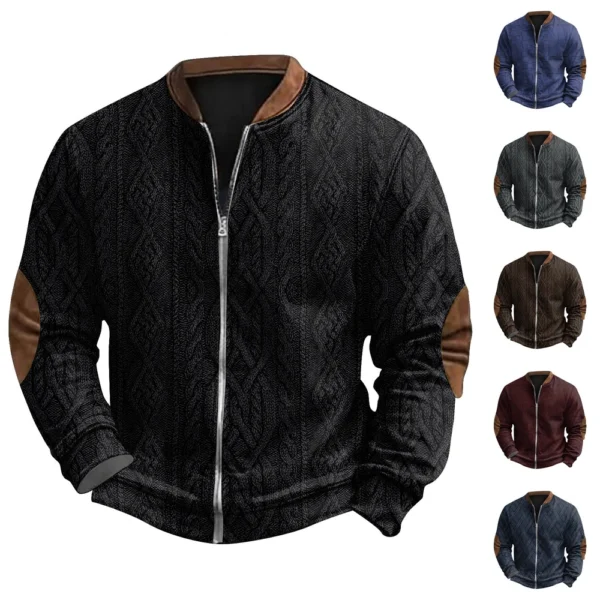 Men's Retro Casual Gradient Printed Sweatshirt