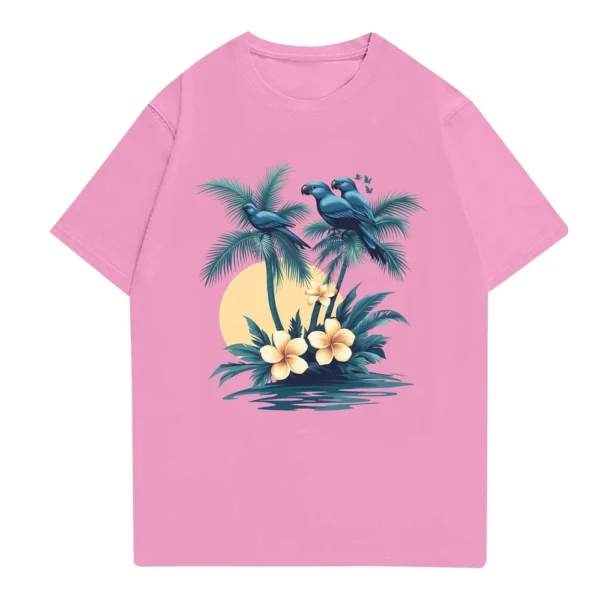 Men's Stand Collar Short Sleeve Shirt Loose Leisure Holiday Shirt Man - Image 12
