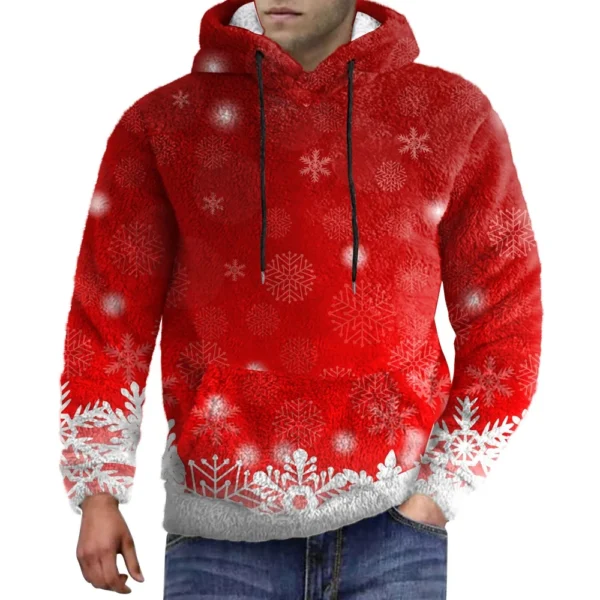 Men's Standing Collar Sweatshirt Is Outdoor Casual Sweaters Tops - Image 23