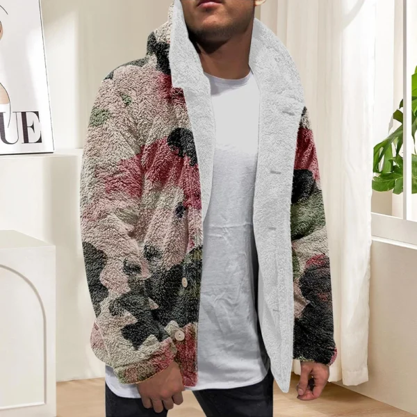 Men'S Winter Zipper Hooded Fleece Sweatshirt With Patch Pocket Casual Jacket - Image 25