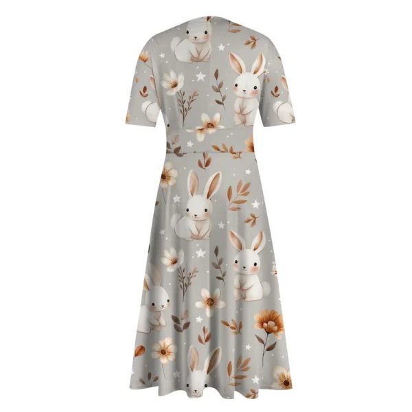 Women's Easter Loose Casual Sundresses Dresses Fashion Summer Printed Dress - Image 11
