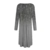 Women's Casual Fashion Round Neck Long Sleeve Print Midi Dress - Image 12
