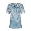 Women's Casual Fashion Printed Loose Daily Round Neck Short Sleeved T-Shirt - Image 10