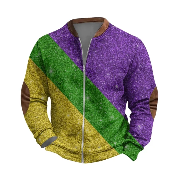 Men's Retro Casual Gradient Printed Sweatshirt - Image 4