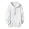 Men's Side Seam Pocket Hooded Lapel Solid Color Double-sided Velvet Hooded Long - Image 4