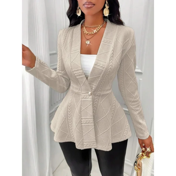 Black suit long sleeve jacket women - Image 2