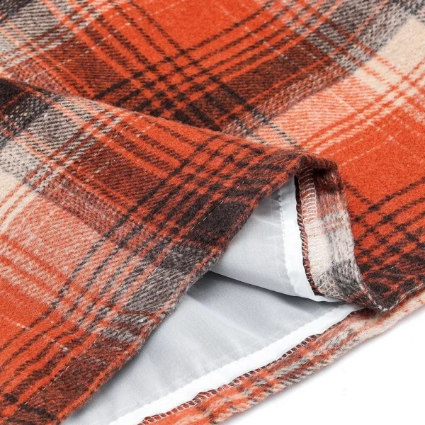 2024 Women's high-waisted plaid skirt tight pencil wool mini skirt - Image 10