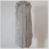 Women's Fashion Solid Color Hooded Single-Breasted Mid-Length Cotton Vest Slim - Image 9